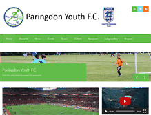 Tablet Screenshot of paringdonfc.com